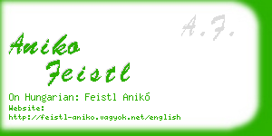 aniko feistl business card